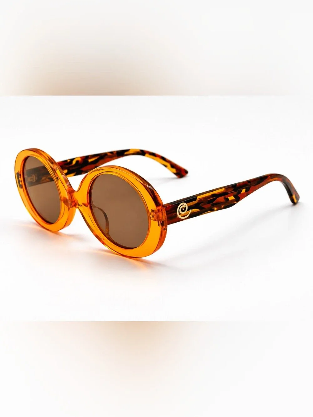 S.E.T. Squad x EENY Orange J'Sol Round Sunglasses